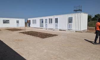 Bloc administratif en conteneur